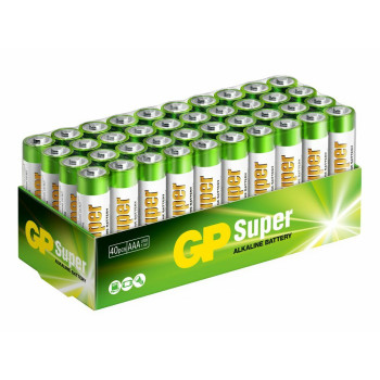 GP Batteries AAA 1.5V GP 40-pack (LR03) AAA Batterier från GP (LR03) 40-pack - GB Security