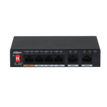 Dahua PFS3006-4ET-60-V2 4-Port PoE Switch (1 port High PoE) - GB Security